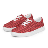 Descendants of the Island Strawberry Coral Women’s lace-up canvas shoes