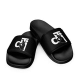 dti Black and White Hand logo Women's slides